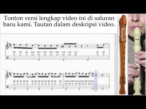 Cara Bermain Suling Recorder (B.) KAROL G, Shakira - TQG Tutorial Tab um-a-n592 preview