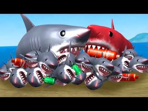 BLOWING UP EVERY SHARK IN THE GAME! - Amazing Frog Part 187 | Pungence