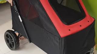 มาแล้ว รถเข็นสุนัขคันใหญ่ จุ40กก ร้านเพ็ทพริตตี้ วัชรพล