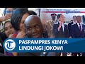 AKSI PASPAMPRES KENYA Lindungi Jokowi Rela Terimpit Hingga Kewalahan Oleh WNI Yang Antusias