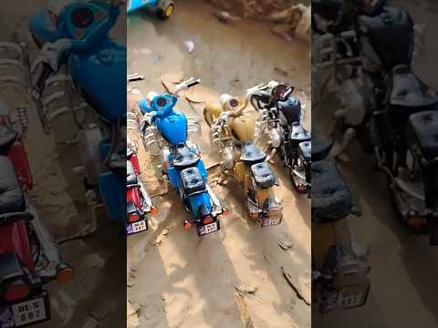 4 colours Royal Enfield Bullet 350 CC Classic 350 CC Offroad Diecast scale model miniature stunt