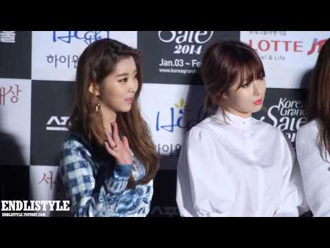 140123 서울가요대상 레드카펫 포미닛(4minute) 소현, 현아