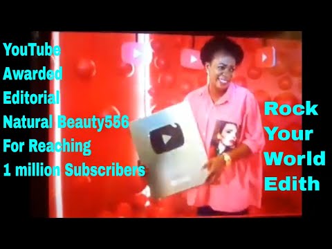 Have You Seen This YouTube Award, Nigerian Blogger EditorialNaturalBeauty Got An Award from YouTube Video