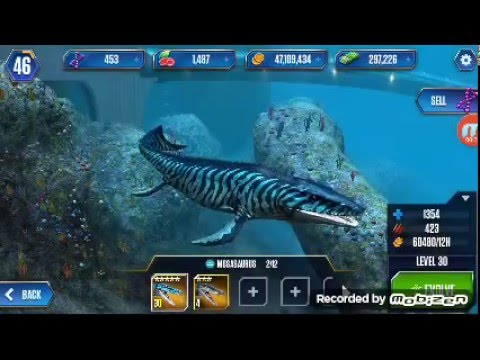 LEVEL 40 MOSASAUR  - jurassic world the game