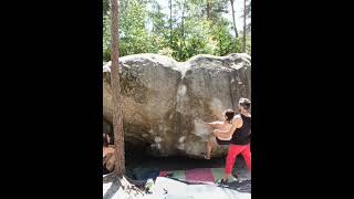 Video thumbnail of Action Directe, 7a. Fontainebleau