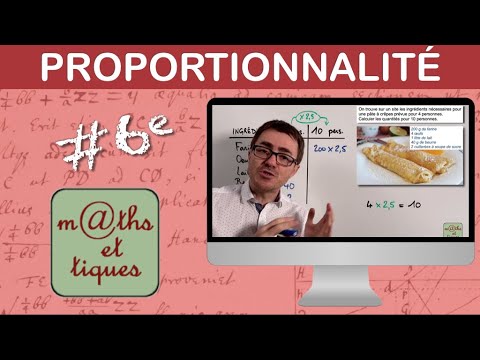 Appliquer une situation de proportionnalité (2) - Sixième