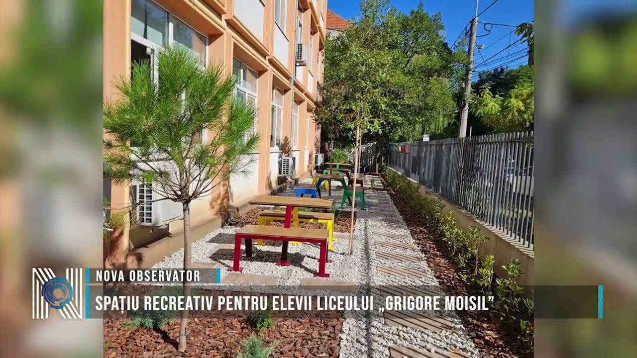 Spațiu recreativ pentru elevii Liceului „Grigore Moisil”
