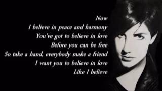 Marcella Detroit - I Believe with lyrics on screen