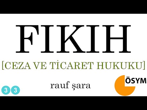 FIKIH USULÜ 33 [1 SORU GARANTİ] - [CEZA VE TİCARET HUKUKU] | Söz Verdik - Rauf ŞARA