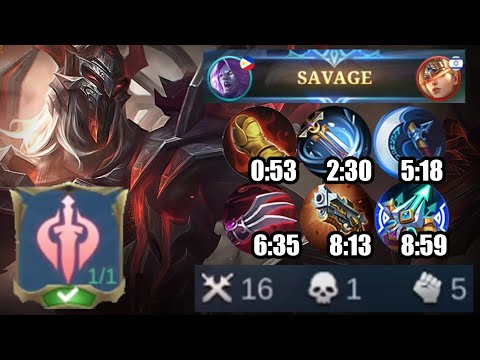 MOSKOV UNDERRATED PHYSICAL EMBLEM IN MYTHIC?! 8 MINUTES LOCK ITEM! EASY SAVAGE! MLBB