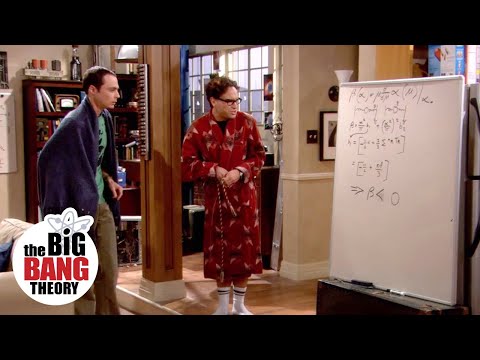 レスリーがシェルドンの数式を修正 | ビッグバン★セオリー (Leslie Fixes Sheldon's Equation | The Big Bang Theory)