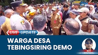 Warga Desa Tebingsiring Demo ke PTPN Pelaihari, Kesal Masalah Pelepasan Lahan Sawit Tak Kunjung Usai