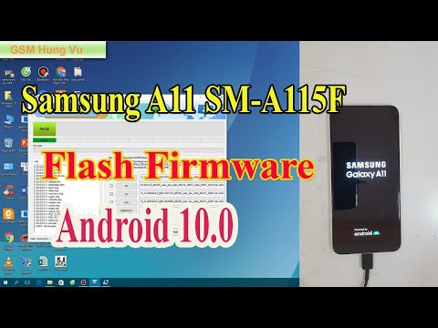 Flash Firmware file Samsung A11 SM A115F Android 10 by Odin 3.14.4.