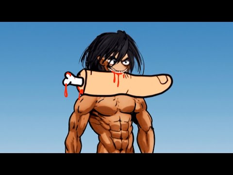 CHIBI EREN ATTACK TITAN VS FINGER Ft. MIKASA | AOT ANIMATION