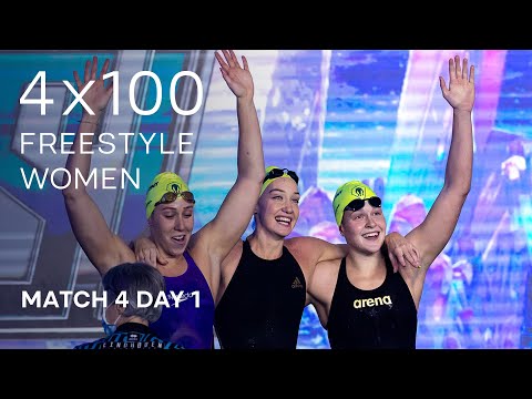 Women’s 4x100m Freestyle | PLAYOFF MATCH 4 (15/18) DAY 1