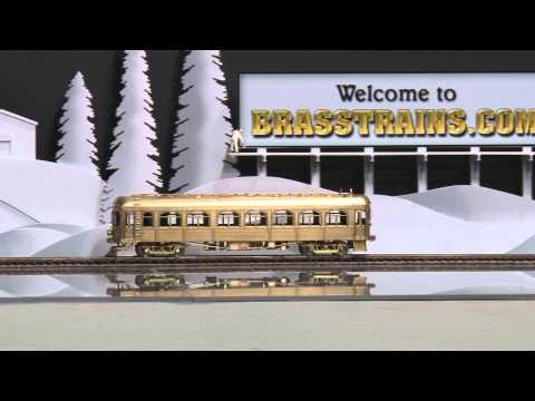 056348-HO Brass - GSB Rail #101 ITS Illinois Traction System Tangerine Flyer Interurban Combine #273