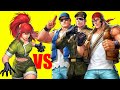 Orochi Leona VS Ralf Clark Heidern KOF ALL STAR
