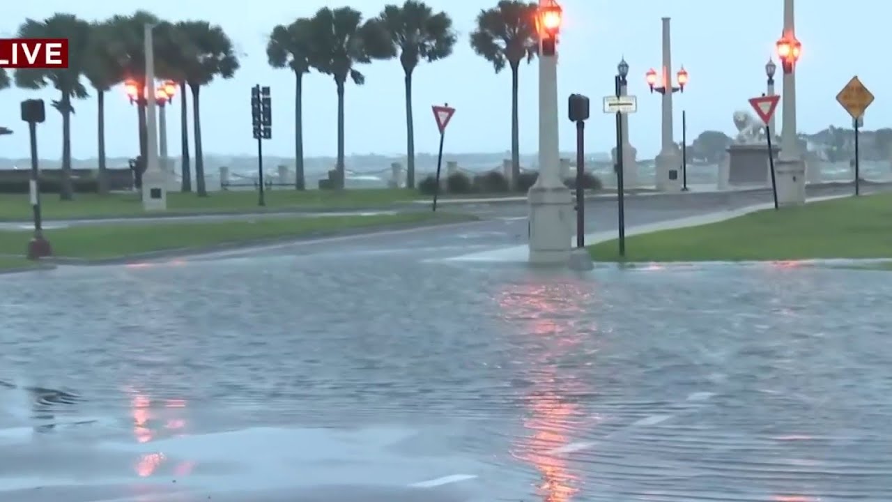 Florida residents in St. Augustine wake up to serious flooding left behind by Milton