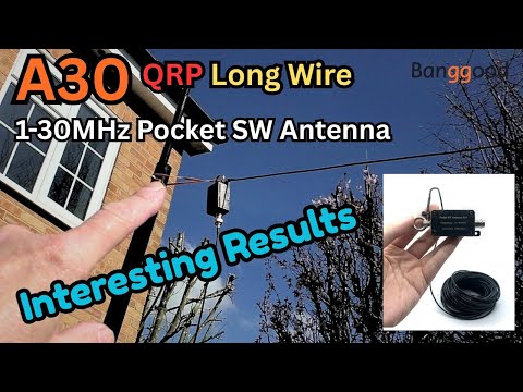 How to set up a SHORTWAVE WIRE ANTENNA in a small garden.