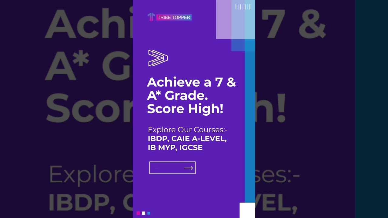 Achieve A 7 & A* Grade in all subjects of IBDP, CAIE A-Level, IB MYP, and IGCSE, Sign up now