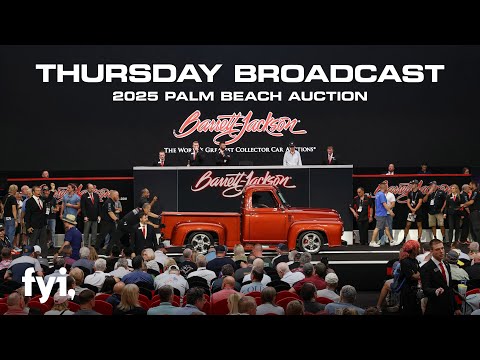 FYI Thursday Broadcast Replay // Barrett-Jackson 2025 Palm Beach Auction // Thursday, April 24, 2025