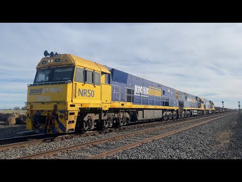 7XM4 Pacific National loaded Steel train with triple NR’s NR50 NR8 NR67 at Gheringhap loop 4/5/2025