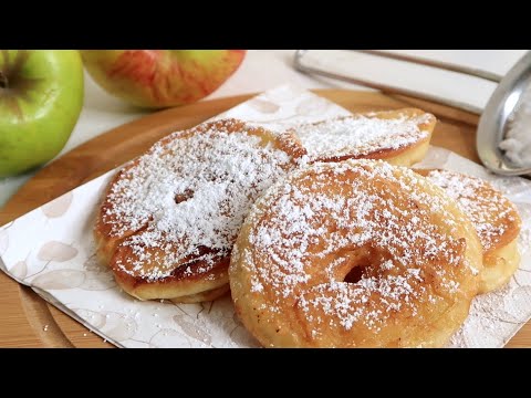 Baked apple rings quick & easy from the pan!!! 🍎 Heavenly apple fritters / beignets 🤩