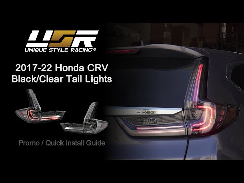 DEPO 2017-2022 Honda CRV Black Housing Clear Tail Lights Promo