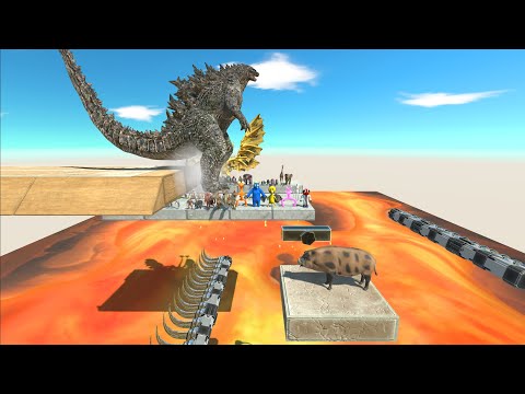 Jump Over Or Fall Into Lava - Animal Revolt Battle Simulator
