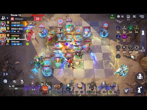 Auto Chess : 5 Warlock - 4 Human - 2 Beast - 2 Glacier - 2 Wizard - 1 Demon Synergy / @mainliars