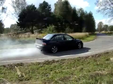 Mitsubishi Lancer, spalone hamowanie, Tor Fiata Tychy (Fiat Auto Poland)