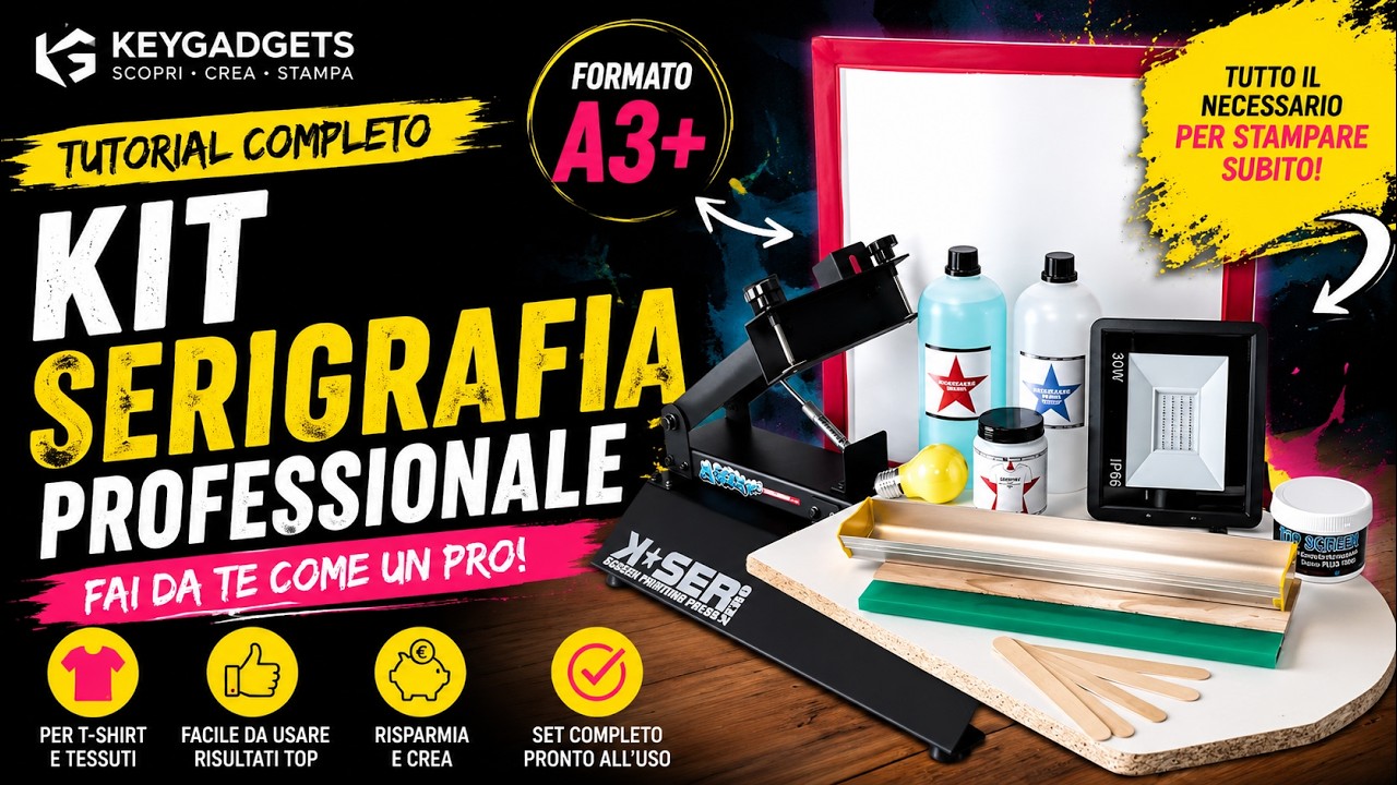 Kit sérigraphie K-SER Zero — impression sur t-shirts pas à pas