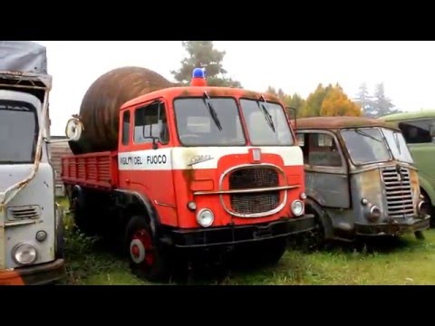 Vecchi camion in pensione  ... la ruggine avanza ...  qualcuno li salvi