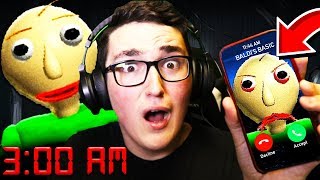 Calling BALDI'S BASIC AT 3:00AM! **HE ANSWERED!**