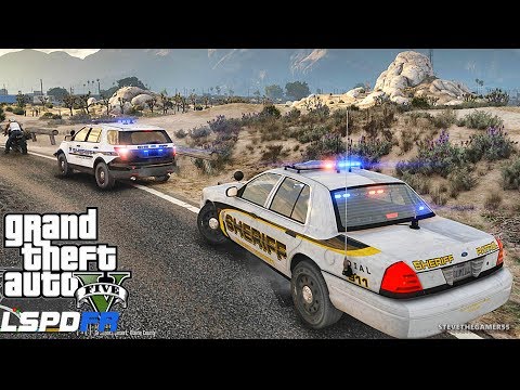 LSPDFR #524 SHERIFF PATROL!! (GTA 5 REAL LIFE POLICE PC MOD)