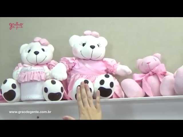 Quarto para Bebê sem Cama Babá Piquet Rosa | Ref: 47261
