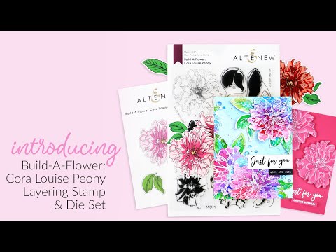 Gorgeous New Floral Layering Stamp & Die Set for Card Making