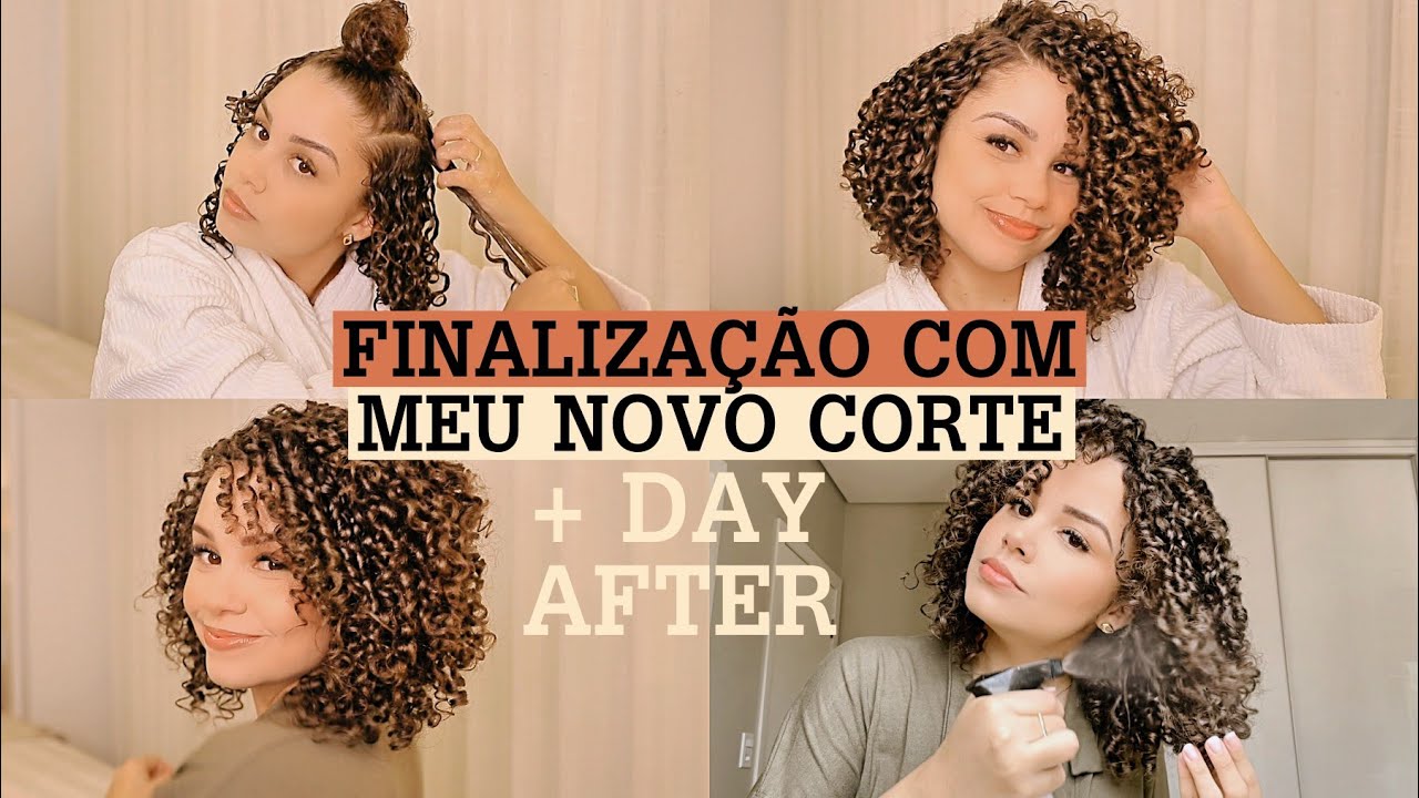 Minha finalização atualizada + day after com o cabelo curto ✨