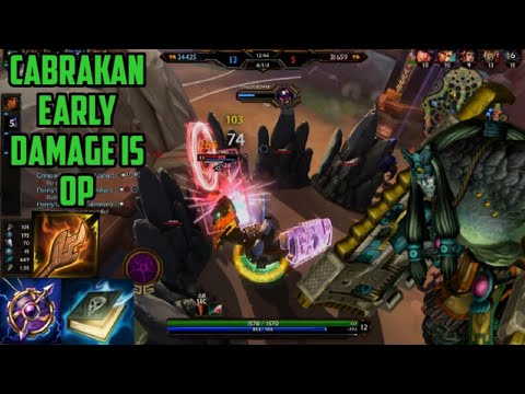 Cabrakan Early Damage is OP | SMITE Conquest (Jungle)