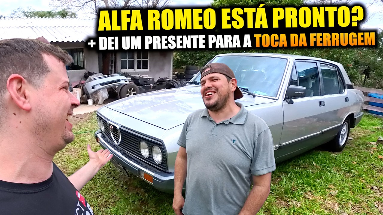 ALFA ROMEO 2300 ESTÁ PRONTO? + DEI UM PRESENTE PARA A TOCA DA FERRUGEM!