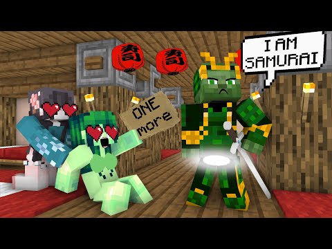 Zombie Samurai Love Story (XDJAMES ANIMATION) - Monster School Minecraft Animation