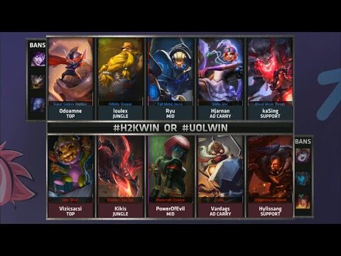 H2K vs UOL Game 2 Highlights - H2K GAMING vs UNICORNS OF LOVE - Week 6 EU LCS SUMMER 2015