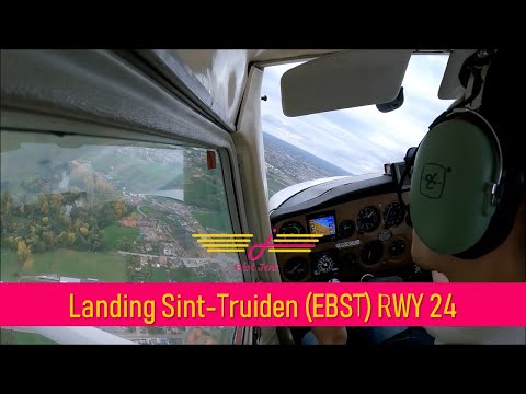 EBST, Sint-Truiden Airfield, Landing RWY 24 with ATC