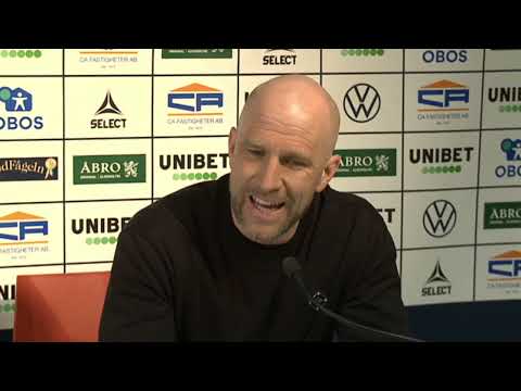 Presskonferens efter Kalmar FF- Hammarby IF
