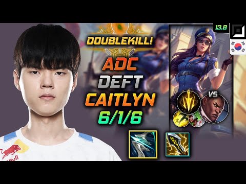Deft Adc Caitlyn Build Galeforce Lethal Tempo - Caitlyn Adc vs Lucian - LOL KR 13.8