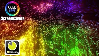 Streaming Particle's Screensaver - 10 Hours - 4K - OLED Safe