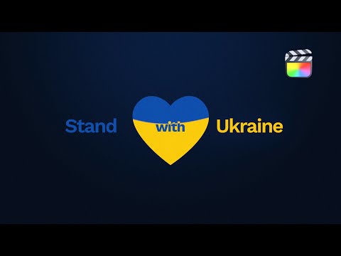 Stand with Ukraine Template for Final Cut Pro — MotionVFX