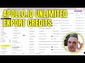 How To Get Unlimited Export Credits In Apollo Io No Longer Works