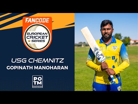 POTM: G.Manoharan - BRI vs USGC | Highlights | FanCode ECS Dresden, 2022 Day 7 | ECS22.483