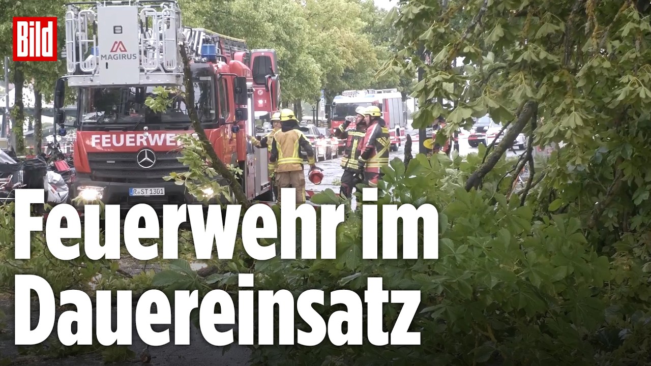 Sturmböen, Hagel, Starkregen: Heftige Gewitterfront fegt durch Deutschland